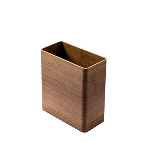 Corbeille à  papier en bois pour bureau rectangulaire design nordique