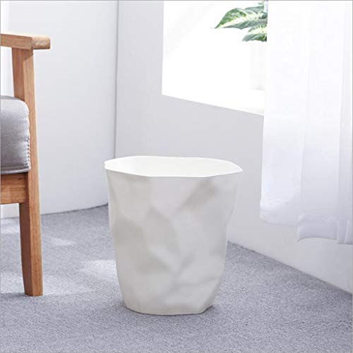 Corbeille à  papier en plastique blanc originale pour bureau