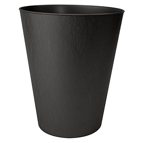Corbeille à papier marron foncé texturée