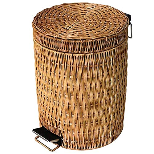 Petite poubelle de cuisine en bambou
