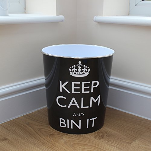 Poubelle pour chambre originale Keep calm