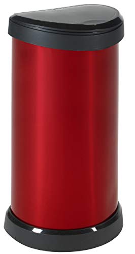 Poubelle rouge Curver 40 litres